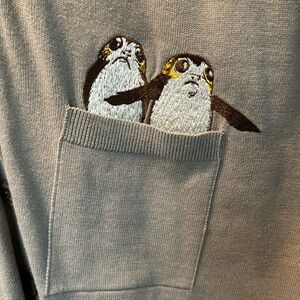Star Wars Cardigan, gray, size L with embroidery